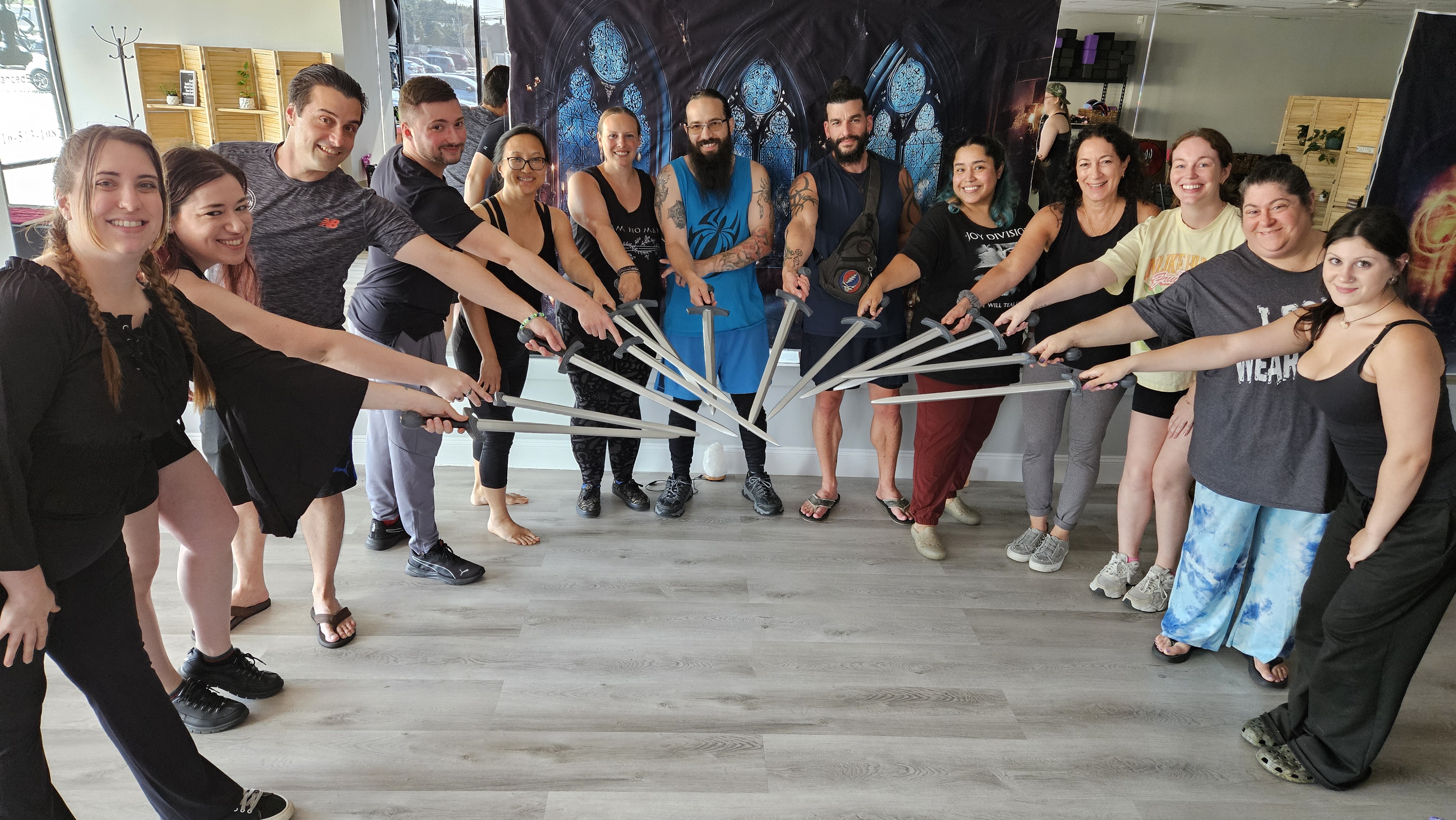 Sword Yoga participants